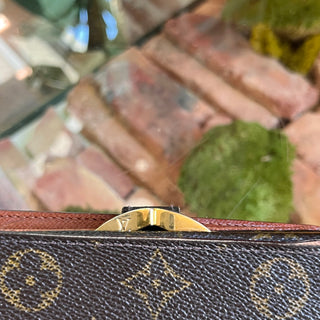 LOUIS VUITTON Vintage French Brown Monogram Canvas Wallet