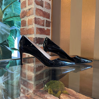 STUART WEITZMAN Black Patent Leather Heels SZ 7.5