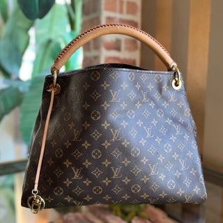 LOUIS VUITTON Artsy Brown Monogram Canvas Hobo Bag