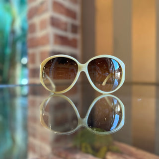GUCCI GG 2927/S/STRASS Beige Acetate Round Sunglasses