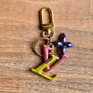LOUIS VUITTON Multuicolor Metal New Wave Bag Charm and Key Holder