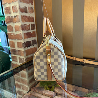 LOUIS VUITTON Damier Azur Speedy Bandouliere