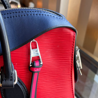 LOUIS VUITTON Tuileries Red Navy Epi Leather Tote Bag