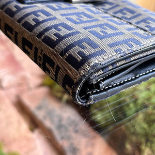 FENDI FF Zucca Canvas Wallet