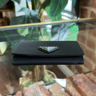 PRADA Black Nylon Card Wallet