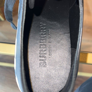 BURBERRY Larkhall Black Canvas Sneakers UK 9/Euro 42
