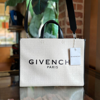 GIVENCHY 4G Logo Coated Canvas Shopping Tote