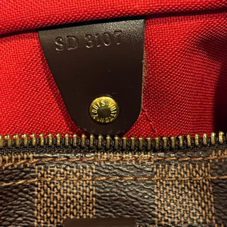 LOUIS VUITTON Speedy 30 Damier Ebene Canvas Satchel
