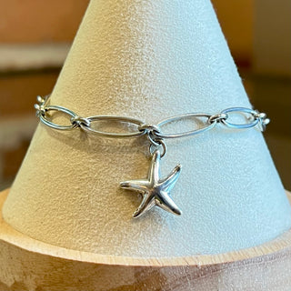 TIFFANY&CO. Elsa Peretti Starfish .925 Sterling Silver Link Bracelet