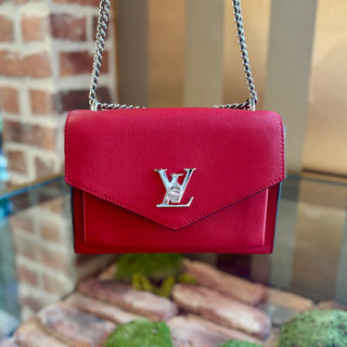 LOUIS VUITTON Red MyLockMe Turnlock Crossbody