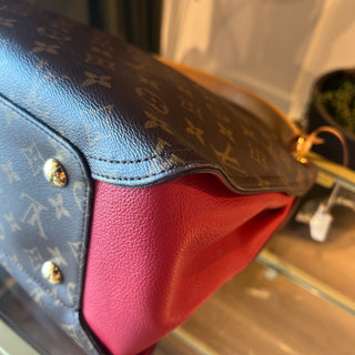LOUIS VUITTON Gaia Cerise Monogram Canvas Hobo Bag