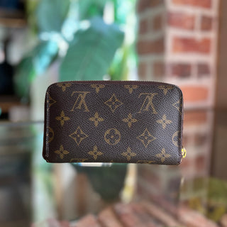 LOUIS VUITTON Compact Zippy Brown Monogram Canvas Wallet