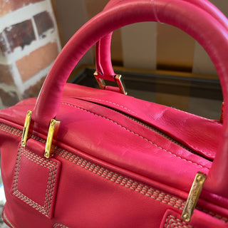 LOEWE Amazona 28 Pink Calfskin Satchel Bag