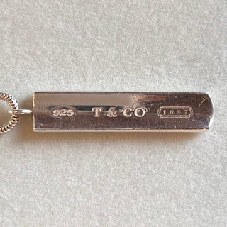 TIFFANY&CO. 1837 Bar Pendant Necklace