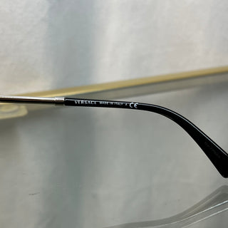 VERSACE MOD2180 1000/5A Black Acetate Oversized Rimless Shield Sunglasses