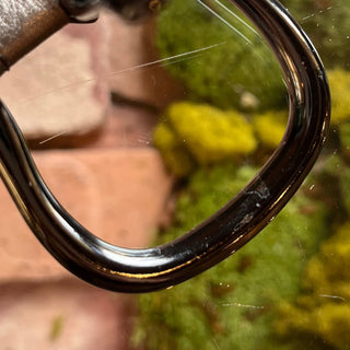 BURBERRY Multicolor Metallic Leather Coated Canvas Nova Check Square Belt 36/90