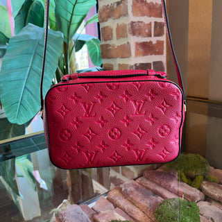 LOUIS VUITTON Saintonge Red Empriente Leather Crossbody