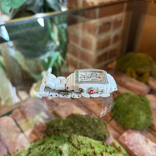 MICHELE White Deco Diamond Ceramic Watch