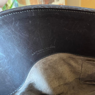 BOTTEGA VENETA Brown Mixed Leather Intrecciato Tote Bag