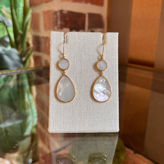 IPPOLITA White Mother of Pearl 18K Gold Teardrop Earrings