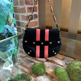 GUCCI Horsebit Mini Baguette Shoulder Bag