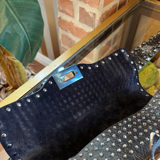 VALENTINO Black Star Crystal Rolling Rockstud Crossbody