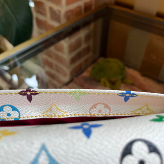 LOUIS VUITTON Beverly White Monogram Multicolor Canvas Shoulder Bag