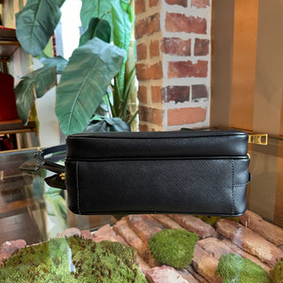 PRADA Camera Black Saffiano Leather Zip Crossbody