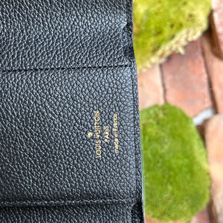 LOUIS VUITTON Victorine Compact Black Empreinte Leather Wallet