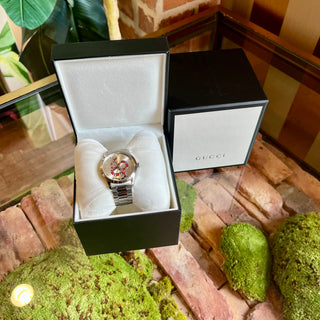 GUCCI G-Timeless King Snake Quartz Stainless Steel Watch
