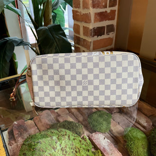 LOUIS VUITTON Neverfull MM Damier Azur Canvas Nautical Tote Bag