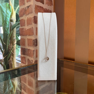 TIFFANY&CO Sterling Silver Elsa Peretti Open Heart Necklace