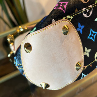 LOUIS VUITTON Black Multicolor Judy PM