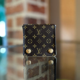LOUIS VUITTON Small LV Monogram Folding Jewelry Case SM0074 3
