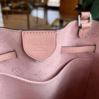LOUIS VUITTON Girolata Magnolia Monogram Mahina Bucket Bag