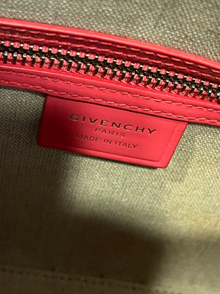GIVENCHY Antigona Mini Hot Pink Smooth Calfskin Leather Top Handle Bag