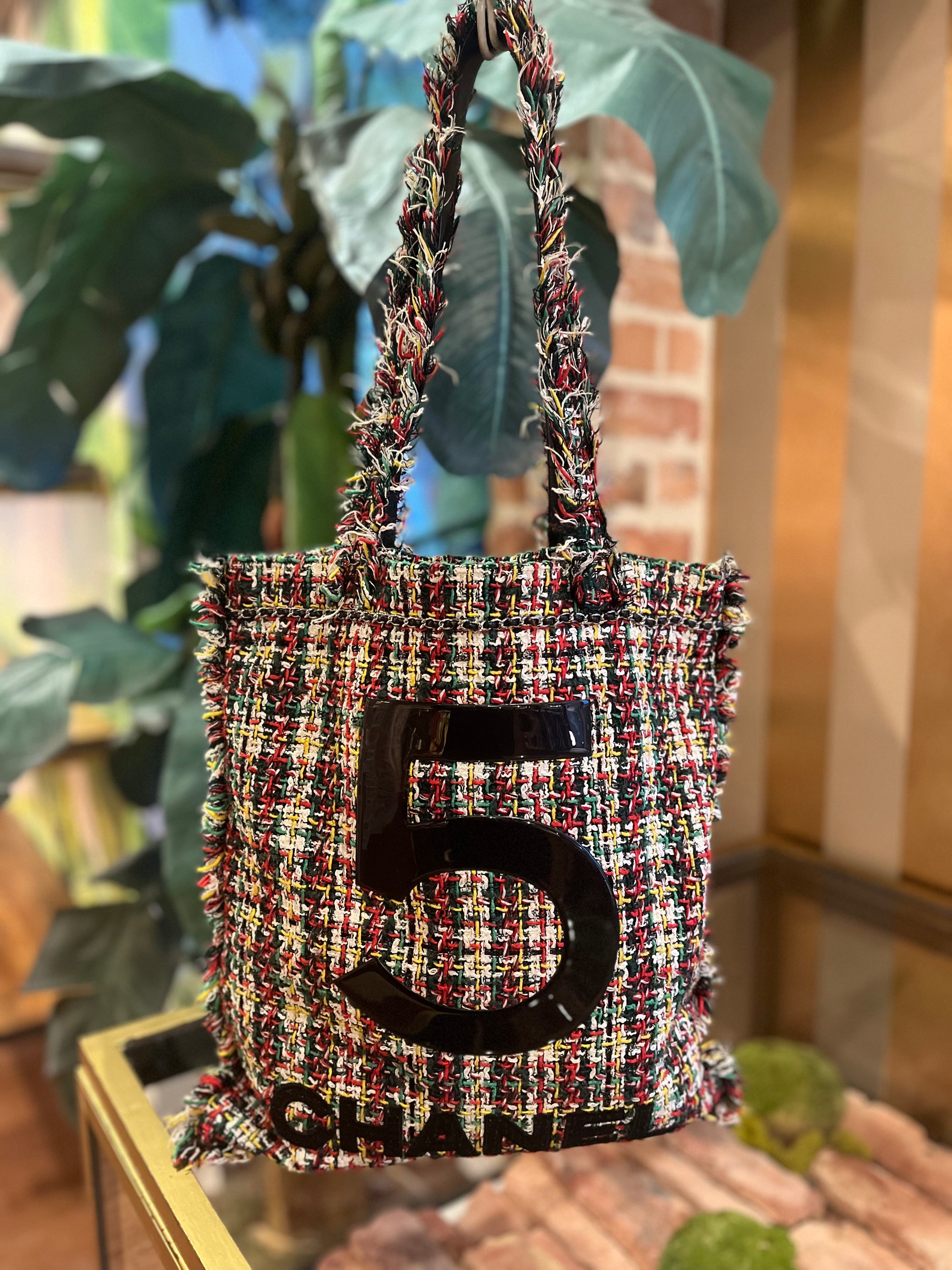 CHANEL No 5 Tweed Shopping Tote