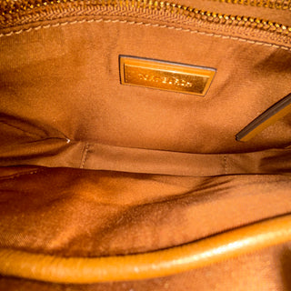 TORY BURCH Brown Quilted Leather Crossbody Bag
