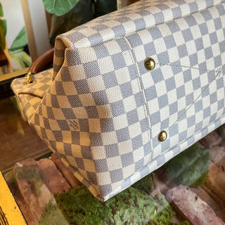 LOUIS VUITTON Artsy Damier Azur Canvas Hobo Bag