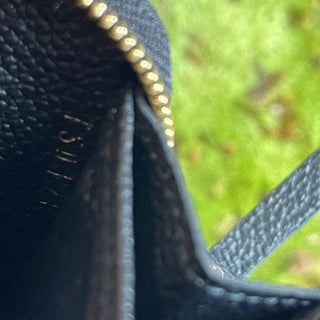 LOUIS VUITTON Zippy Black Empreinte Leather Coin Purse