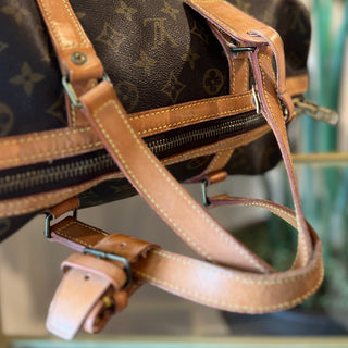 LOUIS VUITTON Vintage Monogram Sac Souple Travel Duffle Bag