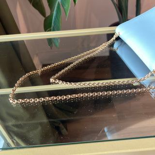FERRAGAMO Light Blue Ginny Chain Shoulder Bag Medium