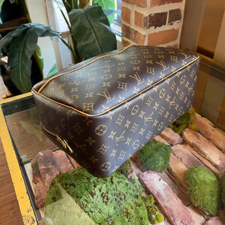 LOUIS VUITTON Deauville Brown Monogram Canvas Satchel