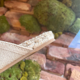 CHRISTIAN DIOR Beige Canvas Espadrilles Slides SZ 39 (US 9)