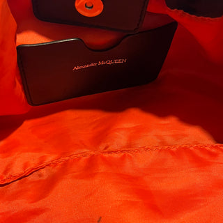 ALEXANDER MCQUEEN The Bundle Black Nylon Drawstring Tote Bag