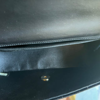 CHANEL Small Flap Black Velvet Shoulder Bag