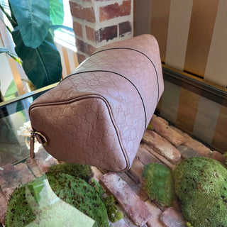 GUCCI Boston Joy Medium Winter Rose Guccissima Satchel