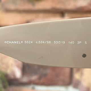 CHANEL 5524 Oversized Black Beige Acetate Sunglasses
