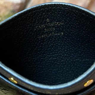 LOUIS VUITTON Black Monogram Empriente Leather Card Holder