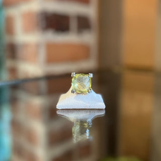 DAVID YURMAN Chatelaine Lemon Quartz Cushion On Point Ring